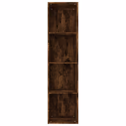 vidaXL Book Cabinet/TV Cabinet Engineered Wood Highboard Cupboard Bookshelf - Smoked oak - Additional view 9