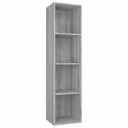 vidaXL Book Cabinet/TV Cabinet Engineered Wood Highboard Cupboard Bookshelf - Grey sonoma - Additional view 2