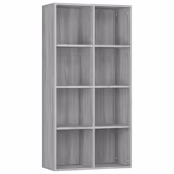 vidaXL Book Cabinet/TV Cabinet Engineered Wood Highboard Cupboard Bookshelf - Grey sonoma