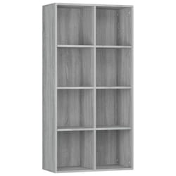 vidaXL Book Cabinet/TV Cabinet Engineered Wood Highboard Cupboard Bookshelf - Grey sonoma