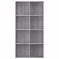 vidaXL Book Cabinet/TV Cabinet Engineered Wood Highboard Cupboard Bookshelf - Grey sonoma - Additional view 4