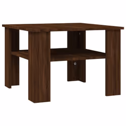 vidaXL Coffee Table Engineered Wood Couch Side Dining Furniture Multi Colours - Brown oak