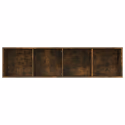 vidaXL Book Cabinet/TV Cabinet Living Room Wall Shelf Book Stand Wall Rack - Smoked oak - Additional view 6