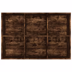 vidaXL Book Cabinet/TV Cabinet Engineered Wood Highboard Cupboard Bookshelf - Smoked oak - Additional view 10