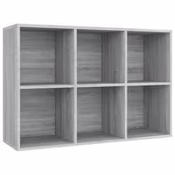 vidaXL Book Cabinet/TV Cabinet Engineered Wood Highboard Cupboard Bookshelf - Grey sonoma - Additional view 9