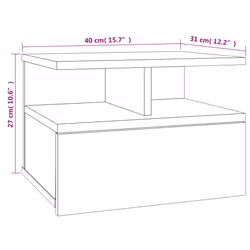 VidaXL 815312 nightstand/bedside table Oak - Additional view 8