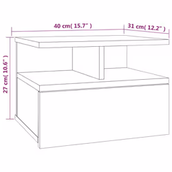 VidaXL 815315 nightstand/bedside table Oak - Additional view 8