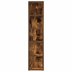 vidaXL CD Cabinet Storage Oraniser Shelf Cabinet Display Shelf Engineered Wood - Smoked oak
