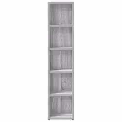 vidaXL CD Cabinet Storage Oraniser Shelf Cabinet Display Shelf Engineered Wood - Grey sonoma