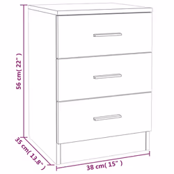 VidaXL 815324 nightstand/bedside table - Additional view 6