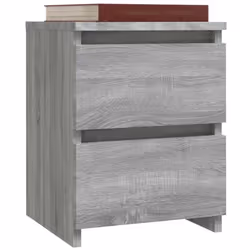 vidaXL Bedside Cabinet Nightstand End Table Bed Side Table Engineered Wood - grey sonoma, 2 - Additional view 6