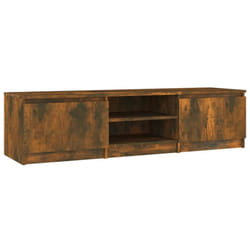 vidaXL TV Cabinet Engineered Wood TV Unit Media Centre Stand Multi Colours - Smoked oak