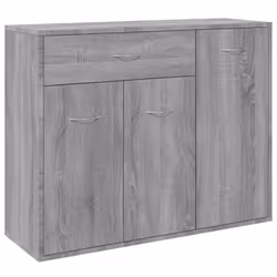 vidaXL Sideboard Storage Drawer Side Cabinet Engineered Wood Multi Colours - grey sonoma