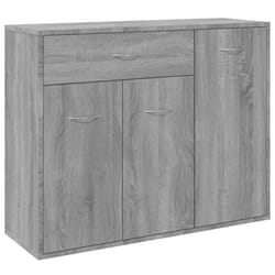 vidaXL Sideboard Storage Drawer Side Cabinet Engineered Wood Multi Colours - grey sonoma