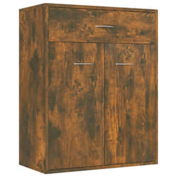 vidaXL Sideboard Side Cabinet Organiser Cupboard Highboard Engineered Wood - Smoked oak