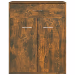 vidaXL Sideboard Side Cabinet Organiser Cupboard Highboard Engineered Wood - Smoked oak - Additional view 8