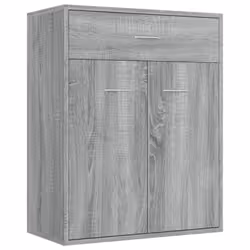 vidaXL Sideboard Side Cabinet Organiser Cupboard Highboard Engineered Wood - Grey sonoma