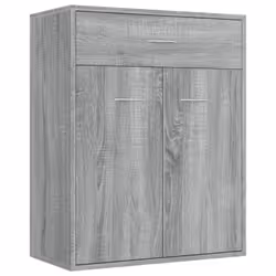 vidaXL Sideboard Side Cabinet Organiser Cupboard Highboard Engineered Wood - Grey sonoma