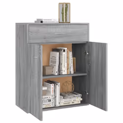 vidaXL Sideboard Side Cabinet Organiser Cupboard Highboard Engineered Wood - Grey sonoma - Additional view 5