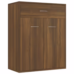 vidaXL Sideboard Side Cabinet Organiser Cupboard Highboard Engineered Wood - Brown oak