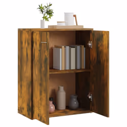 vidaXL Sideboard Side Cabinet Organiser Cupboard Highboard Engineered Wood - Smoked oak - Additional view 4
