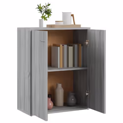 vidaXL Sideboard Side Cabinet Organiser Cupboard Highboard Engineered Wood - Grey sonoma - Additional view 4