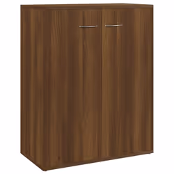 vidaXL Sideboard Side Cabinet Organiser Cupboard Highboard Engineered Wood - Brown oak