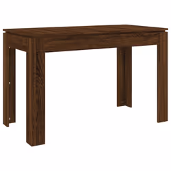 vidaXL Dining Table Kitchen Table Dining Room Dinner Table Engineered Wood - brown oak