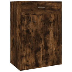 vidaXL Shoe Cabinet Shoe Storage Rack Organiser Shoe Cupboard Engineered Wood - Smoked oak