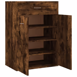 vidaXL Shoe Cabinet Shoe Storage Rack Organiser Shoe Cupboard Engineered Wood - Smoked oak - Additional view 6