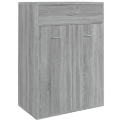 vidaXL Shoe Cabinet Shoe Storage Rack Organiser Shoe Cupboard Engineered Wood - Grey sonoma