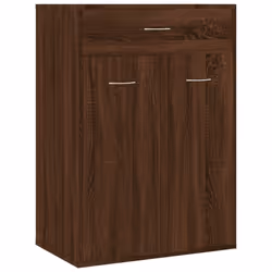 vidaXL Shoe Cabinet Shoe Storage Rack Organiser Shoe Cupboard Engineered Wood - Brown oak