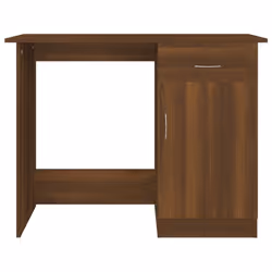 vidaXL Desk Bedroom Office Desk Work Corner Table Study Desk Engineered Wood - Brown oak - Additional view 6