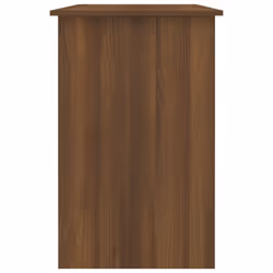 vidaXL Desk Bedroom Office Desk Work Corner Table Study Desk Engineered Wood - Brown oak - Additional view 8