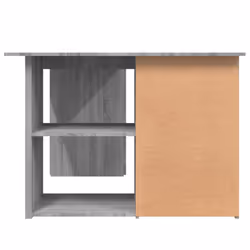 vidaXL Corner Desk Chipboard Home Office Computer Study Table Multi Colours - Grey sonoma - Additional view 6
