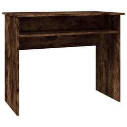 vidaXL Desk Bedroom Office Desk Work Corner Table Study Desk Engineered Wood - Smoked oak