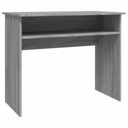 vidaXL Desk Bedroom Office Desk Work Corner Table Study Desk Engineered Wood - Grey sonoma
