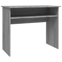 vidaXL Desk Bedroom Office Desk Work Corner Table Study Desk Engineered Wood - Grey sonoma