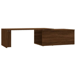 vidaXL Coffee Table Engineered Wood Lounge End Couch Table Desk Multi Colours - Brown oak