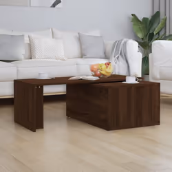vidaXL Coffee Table Engineered Wood Lounge End Couch Table Desk Multi Colours - Brown oak