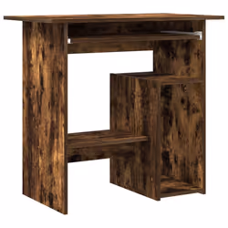 vidaXL Desk Bedroom Office Desk Work Corner Table Study Desk Engineered Wood - Smoked oak