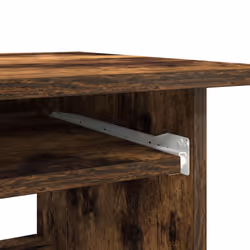 vidaXL Desk Bedroom Office Desk Work Corner Table Study Desk Engineered Wood - Smoked oak - Additional view 7