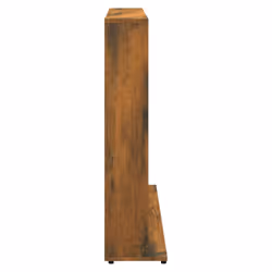 vidaXL CD Cabinet CD Shelf Rack Storage Cabinet Display Shelf Engineered Wood - Smoked oak - Additional view 5