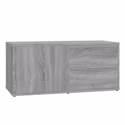 vidaXL TV Cabinet Engineered Wood Home Stereo Media Stand Unit Multi Colours - Grey sonoma