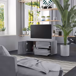 vidaXL TV Cabinet Engineered Wood Home Stereo Media Stand Unit Multi Colours - Grey sonoma