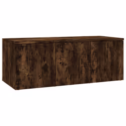 vidaXL TV Cabinet Engineered Wood Home Stereo Media Stand Unit Multi Colours - Smoked oak - Additional view 2