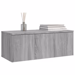 vidaXL TV Cabinet Engineered Wood Home Stereo Media Stand Unit Multi Colours - Grey sonoma