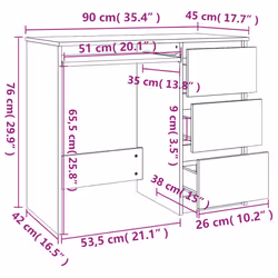 VidaXL 815508 desk - Additional view 8