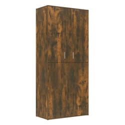 vidaXL Shoe Cabinet Shoe Storage Rack Organiser Shoe Cupboard Engineered Wood - Smoked oak