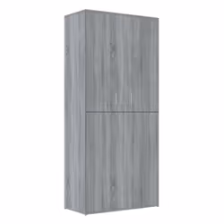 vidaXL Shoe Cabinet Shoe Storage Rack Organiser Shoe Cupboard Engineered Wood - Grey sonoma